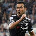 El delantero canario ha anotado ante el West Bromwich tras un gran combinación con Hazard.-Foto: EFE