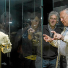 El descubridor del ejemplar de Austrolopithecus Afarensis Donald Johanson, durante su visita al Museo de la Evolución Humana de Burgos.-SANTI OTERO