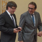 Puigdemont y Rull, el pasado julio, en Barcelona.-/ FERRAN SENDRA