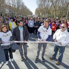 Victoria Soto, Alberto Bustos, Óscar Puente y Fernando Rey, al inicio de la marcha.-MIGUEL ÁNGEL SANTOS