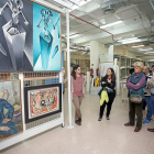 Un grupo de personas contempla los almacenes del Museo Patio Herreriano.-JOSÉ C. CASTILLO