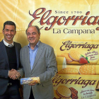 El ex futbolista Luis García y José Antonio García, actuales dueños de Elgorriaga el día de su presentación en público.-ICAL