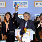 Ivan Duque celebra su victoria en las legislativas-REUTERS
