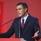 Pedro Sánchez, el pasado lunes durante un acto del PSOE en Madrid.-DAVID CASTRO