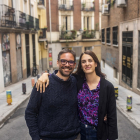 Álvaro Fernández Heredia y Rita Maestre, en la imagen subida a Twitter por la candidata de Más Madrid. | TWITTER RITA MAESTRE