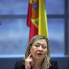 La consejera de Economía y Hacienda, Pilar del Olmo, en un acto de ayer en Valladolid.-ICAL