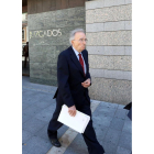 El exdirector general de Energía y Minas de la Junta Manuel Ordóñez, declara ante la jueza del Juzgado de Intrucción 4 de Valladolid en la causa de las eólicas.-ICAL