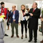 Inauguración del CyberCamp 2016 con la presencia de José María Lasalle(D), secretario de Estado para la Sociedad de la Información y la Agenda Digital, Antonio Silván (C,) alcalde de León y Victoria Seco (I), vicerrectora de la ULE-ICAL