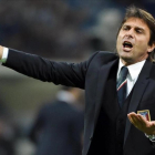 Conte, en un partido de Italia de clasificación para la Eurocopa-2016.-EFE / DANIEL DAL ZENNARO