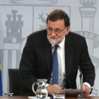 Mariano Rajoy, el pasado viernes en la Moncloa.-DAVID CASTRO