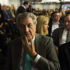 El todavía presidente del Congreso, Jesús Posada, ayer en la junta directiva del PP.-Antonio Heredia.