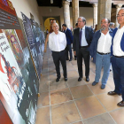 Temprano, Herrera, Pacheco y Angulo, ayer, en la inauguración de la exposición en el Palacio de los Vivero de Valladolid.-J.M. LOSTAU