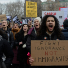 Protestas en Nueva York contra la detención masiva de inmigrantes ilegales en EEUU.-STEPHANIE KEITH