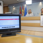 Rueda de prensa posterior al Consejo de Gobierno, en el que han participado la vicepresidenta de la Junta, Rosa Valdeón y la consejera de Hacienda Pilar del Olmo-Ical