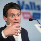 Manuel Valls, en la rueda de prensa del miércoles, en la que ofreció apoyar a Ada Colau.-EFE / MARTA PÉREZ