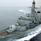 El incidente obligó la intervención de la fragata ’HMS Montrose’.-