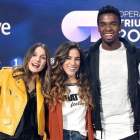 Sabela, Julia, Famous y Natalia, cuatro de los nueve exconcursantes de OT 18 que participarán en la Gala de Eurovisión.-EL PERIÓDICO