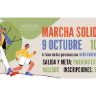Marcha solidaria que organizan Vallsur y la asociación Camino el día 9 de octubre. E.P.