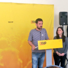 Lluc Salellas y María Sirvent, de la CUP, anuncian la abstención-CUP PAÏSOS CATALANS TWITTER