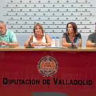 Pedro Pablo Santamaría, Teresa López, Virginia Almanza y Julio del Valle hacen balance ayer de tres años de legislatura. S. G. C.-S. G. C.