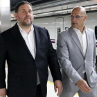 Oriol Junqueras y Raül Romeva, en una imagen de archivo.-RAFA GARRIDO (ACN)