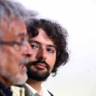El coordinador de IUCyL, José María González, y el procurador de IU-Equo convergencia por Castilla y León, José Sarrión, presentan las líneas de trabajo de la formación para los próxmos meses-Ical