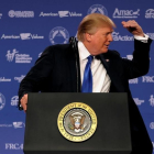 Trump, en un encuentro del Consejo de Investigación Familiar, en Washington, este viernes.-REUTERS / JAMES LAWLER DUGGAN