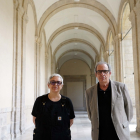 Dora García y Juan Carlos Arnuncio, hoy, en el MPH. | ICAL