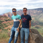Álvaro Simón y un amigo en el Cañón del Colorado.-EL MUNDO