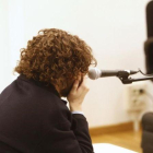 Igor Seoane, propietario de rojadirecta.com, durante su declaración en Juzgado de lo Mercantil numero 1 de A Coruna.-Cabalar