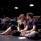 Lucía Miranda durante un ensayo de ‘Nora, 1959’.-Pedro Gato.