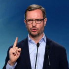 Javier Maroto, en una rueda de prensa en la sede del PP.-DAVID CASTRO