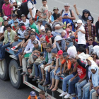 Miles de centroamericanos -en su mayoría hondureños y salvadoreños- abandonaron sus países a mediados de octubre de 2018.-EFE