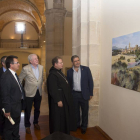 Inauguración de la exposición de las obras seleccionadas en la primera edición del Premio Silos de Pintura Rápida en el que participaron más de un centenar de artistas de todo el país. Estuvieron presentes el presidente de la Fundación Silos, Antonio Ménd-ICAL