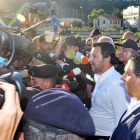 Matteo Salvini visita el lugar de la catástrofe-ALESSANDRO DI MARCO