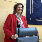 La consejera de Cultura, Josefa García Cirac, a su llegada a la comisión-ICAL