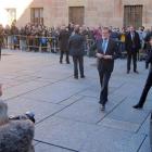 Mariano Rajoy, a su llegada a Salamanca.-EUROPA PRESSS