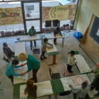 Una clase en los campos de refugiados de Tesalónica (Grecia).-MEDIAPRO