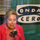 La vicepresidenta de la Junta, Rosa Valdeón, durante la entrevista en Onda Cero.-ICAL
