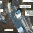 Distribución de la planta de misiles de Sohae en Corea del Norte. / REUTERS Imágenes por satélite analizadas hoy por expertos muestran la reconstrucción parcial de instalaciones en la base de misiles norcorea-