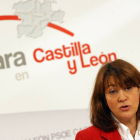 La presidenta del PSOE de Castilla y León, Soraya Rodríguez-Ical