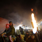 La localidad de Nava del Rey celebra la procesión de subida a la ermita de la Virgen de los Pegotes, fiesta declarada de Interés Turístico Nacional.- ICAL