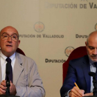 Los presidentes de la Diputación de Valladolid, Jesús Julio Carnero, y de la Cámara de Comercio, Víctor Caramanzana, presentan el Programa de Mejora de la Competitividad del Sector Turístico de la provincia-ICAL