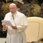 El papa Francisco ofrece un discurso en el Vaticano-Efe / Maurizio Brambatti