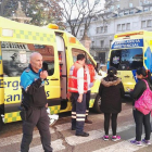Los servicios de emergencia acuden al Instituto Zorrilla.-ICAL