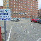 Aparcamiento del antiguo Río Hortega, lugar al que se extendería el Campus de la Justicia.-PHOTOGÉNIC