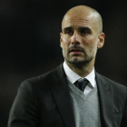 Pep Guardiola, durante un partido del Manchester City, el pasado mes de marzo en Mónaco.-ANDREW COULDRIDGE
