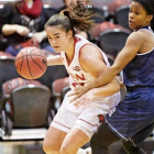 Celia García, en una acción de esta temporada en la Southland Conference con las Incarnate Word University.-EL MUNDO