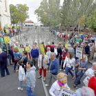 Protesta de los vecinos de La Pilarica el pasado 15 de septiembre en la plaza de Rafael Cano.-PABLO REQUEJO / PHOTOGENIC