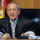 El presidente de la Audiencia Provincial de Valladolid, Feliciano Trebolle, durante la lectura del veredicto-ICAL
